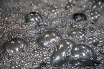 Golden Ore Bubbles Background