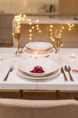 Romantic Valentine' day dinner
