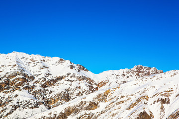 Beautiful winter sunny landscape