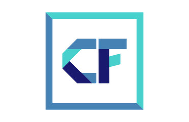 CF Square Ribbon Letter Logo