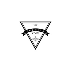 electric cigarette personal vaporizer e-cigarette retro label badge