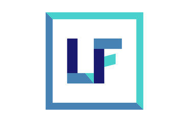 LF Square Ribbon Letter Logo