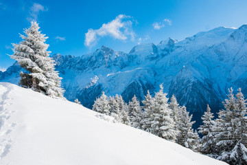 Mont Blanc winter