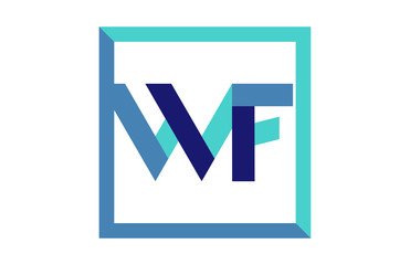 WF Square Ribbon Letter Logo