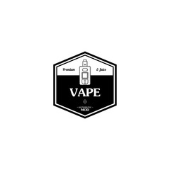 electric cigarette personal vaporizer e-cigarette retro label badge