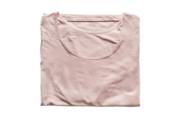 Folded shirt isolated