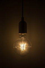 Old vintage lightbulb.