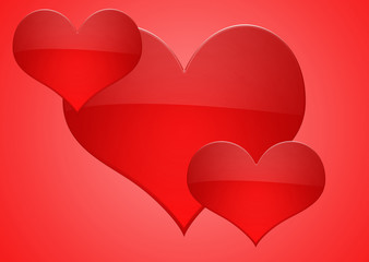 Valentines Day card background with heart