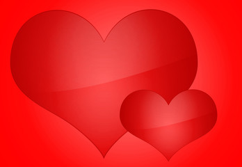 Valentines Day card background with heart