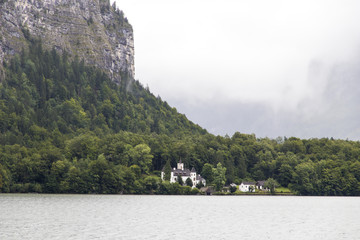 Views of Lake Hallstatt (Hallstatter See), part of Dachstein-Salzkammergut Cultural Landscape, a World Heritage Site in Austria