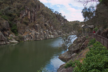 Fototapeta na wymiar Cataract Gorge near Launceston in Tasmania 