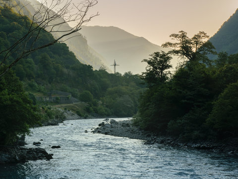 Bzyb River in Abkhazia