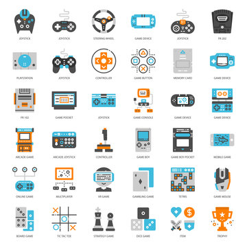 Game Technology flat icon