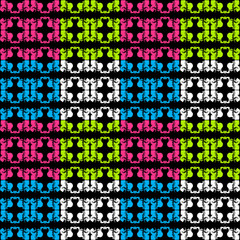 Fototapeta premium Bright abstract geometric seamless pattern in graffiti style. Quality vector illustration for your design