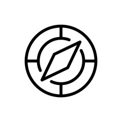 Compass flat icon