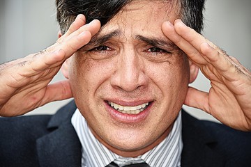 Stressed Intelligent Business Man Entrepreneur