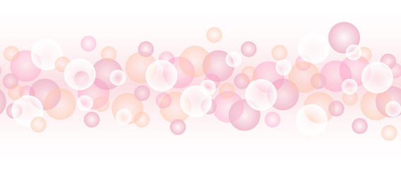 bubble border seamless pink