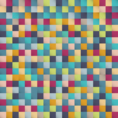 Abstract colorful squares pattern pixel background design for print, ad, poster, flyer, cover, brochure, template