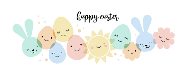 Easter card, banner and background design