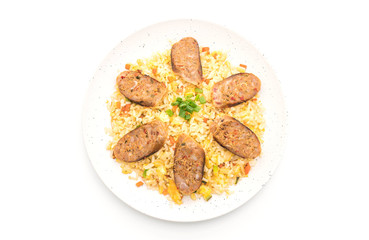 Fried Rice with Notrhern Thai Spicy Sausage