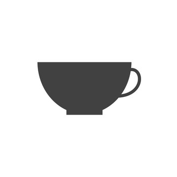 Coffe Icon Symbol Cup On Table Vector Style