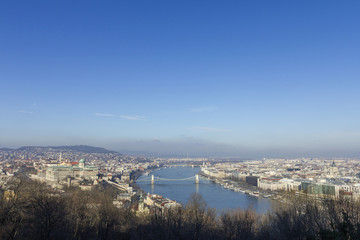Skyline of Budapest from Gellert Hill
