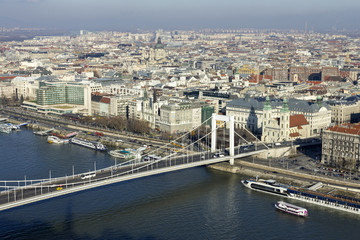 Fototapeta na wymiar Elizabeth bridge in Budapest