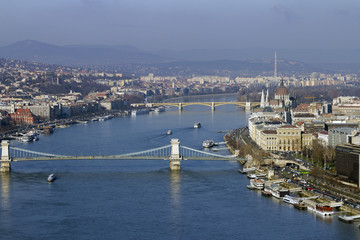 Skyline of Budapest from Gellert Hill