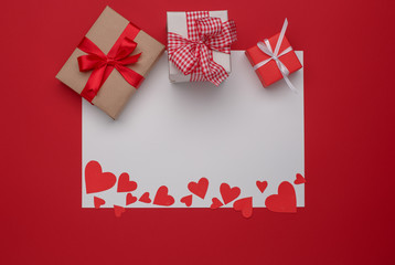 Happy Valentines Day love celebration in a rustic style isolated.