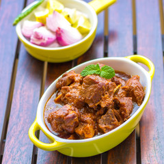 Spicy Lamb Curry - Traditional Indian Lamb Meat Dish