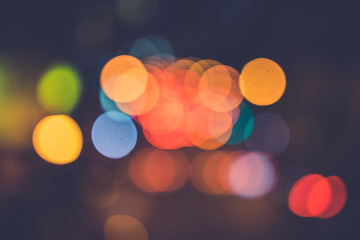 Fototapeta premium Abstract of car and street lights