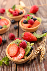assortment of fruit tart