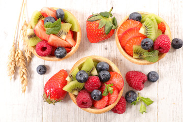 assortment of fruit tart