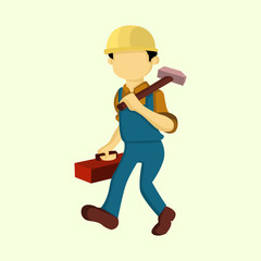 Repairman Job People Vector Illustration