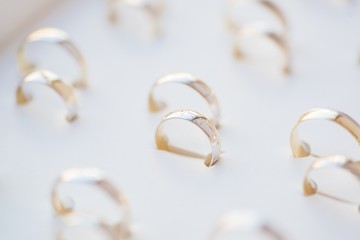 Gold and silver wedding rings collection