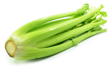 Bunch of celery sticks isolated