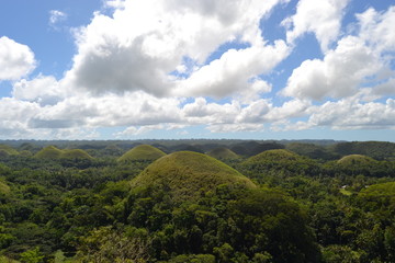 Fototapeta na wymiar Bohol Chocolate hills