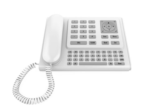 Office Desk Phone Isolated