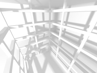 Abstract Modern White Architecture Background