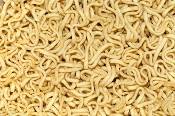 Instant noodles closeup