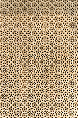 Details in the window of the islamic tomb of Shaikh Salim Chisthti's Tomb, Fatehpur Sikri, Uttar Pradesh