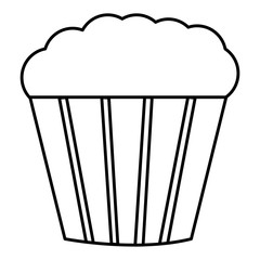 sweet cupcake isolated icon