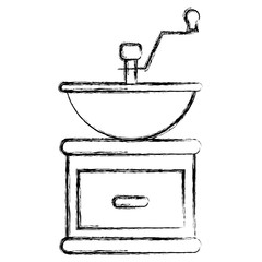 coffee grinder machine icon vector illustration design