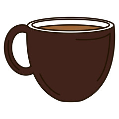coffee cup hot icon vector illustration design
