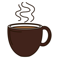 coffee cup hot icon vector illustration design