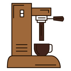 coffee machine isolated icon vector illustration design
