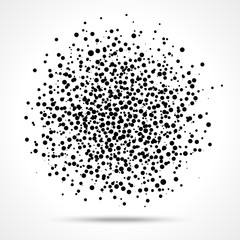 abstract blot of dots, vector illustration