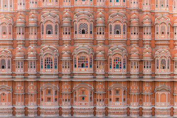 Fototapeta na wymiar facade of Hawa Mahal (Palace of Winds) , Jaipur