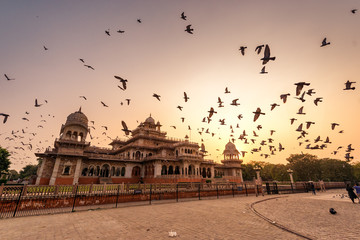Sunset over Albert Hall Museum, Jaipur