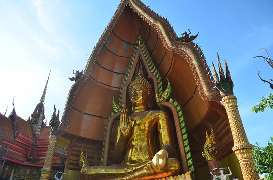 Buddha statue Wat Tham Sua Kanchanaburi Thailand